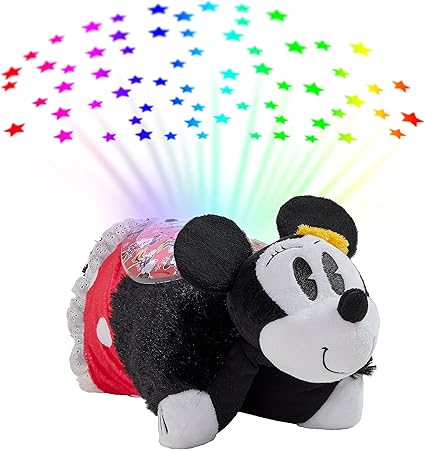 Amazon Com Pillow Pets Retro Minnie Mouse Sleeptime Lite Disney