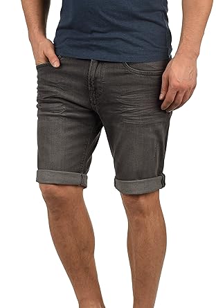Indicode Quentin Herren Jeans Shorts Kurze Denim Hose Mit Destroyed-Optik Aus Stretch-Material Regular Fit