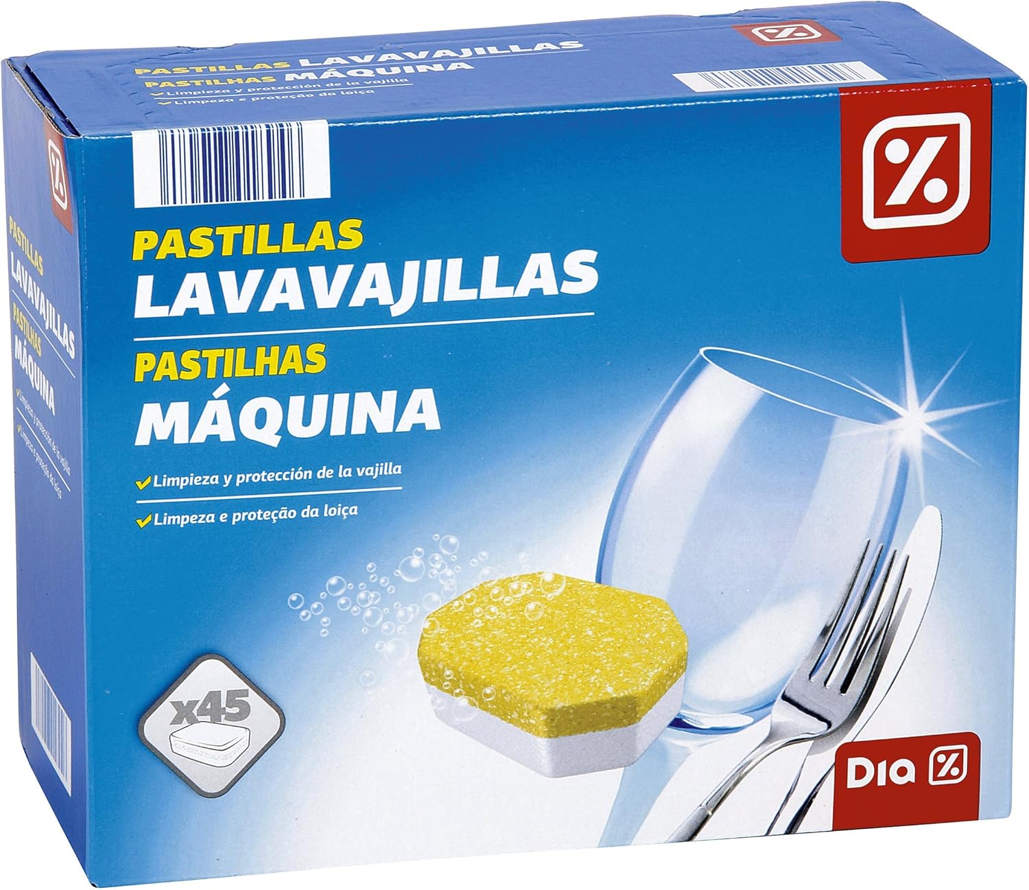 DIA - Lavavajillas Máquina Caja 45 Pastillas: Amazon.es: Alimentación y bebidas