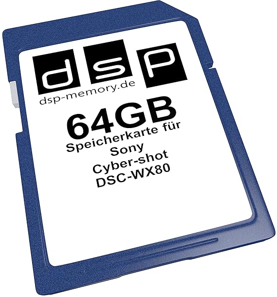 DSP Memory Z-4051557380684 64GB Speicherkarte für Sony Cyber-shot DSC-WX80