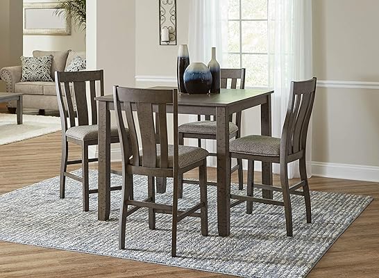 Lane Home Furnishings 5045-53 5-Pc. Counter Height Dining Set, Grey