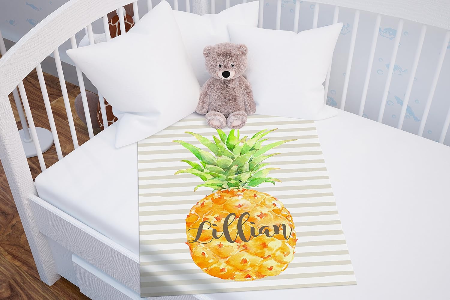 pineapple baby blanket