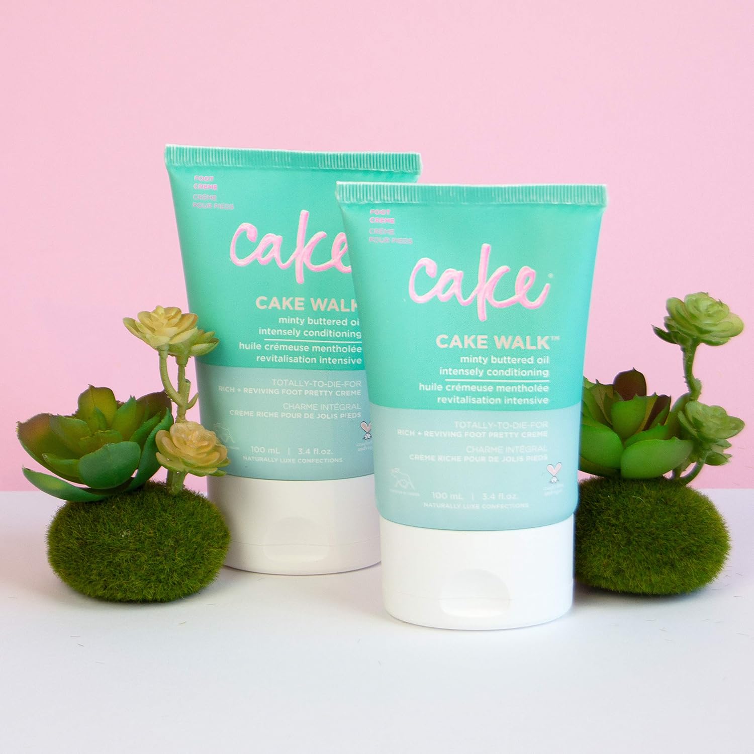 Cake Beauty Walk Triplemint Foot Crème, 3.4 Fluid Ounce : Cake Walk Triplemint : Beauty
