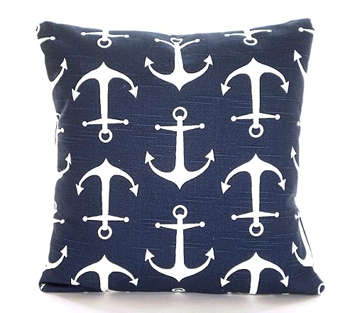 Amazon Com Light Navy Blue Nautical Pillow Covers Decorative