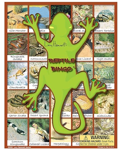 Reptile Bingo Game