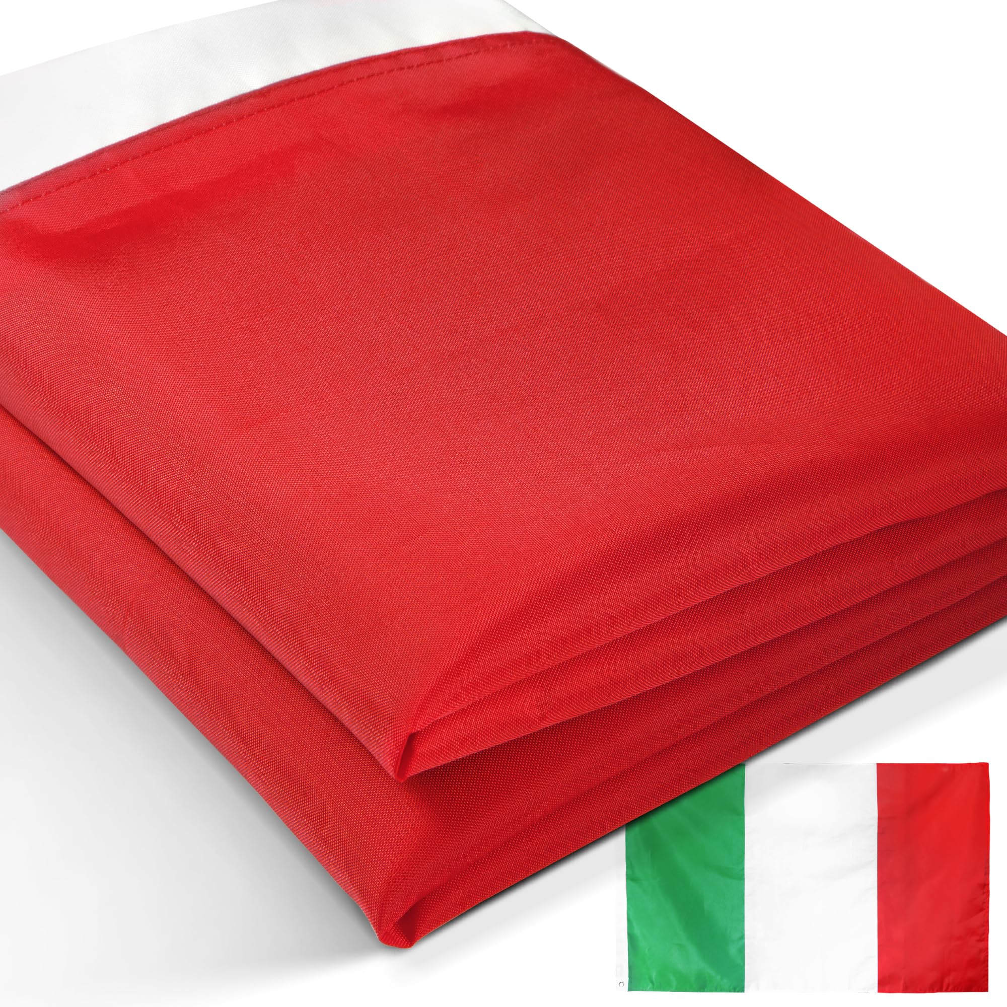 Photo 1 of Anley EverStrong Series Italy Flag 3x5 Foot Heavy Duty - Embroidery and Heavy Duty Canvas Header - 4 Rows of Lock Stitching - Italian National Banner Flags with Brass Grommets 3 X 5 Ft
