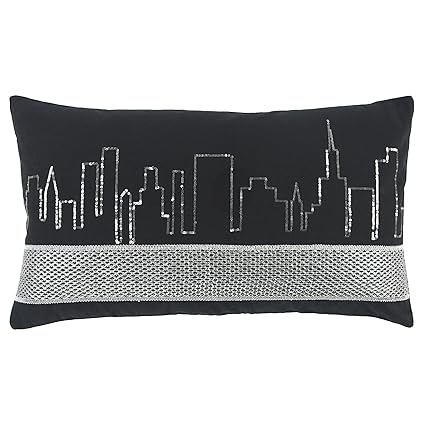Amazon Com Rizzy Home Decorative Polyester Filled Pillow
