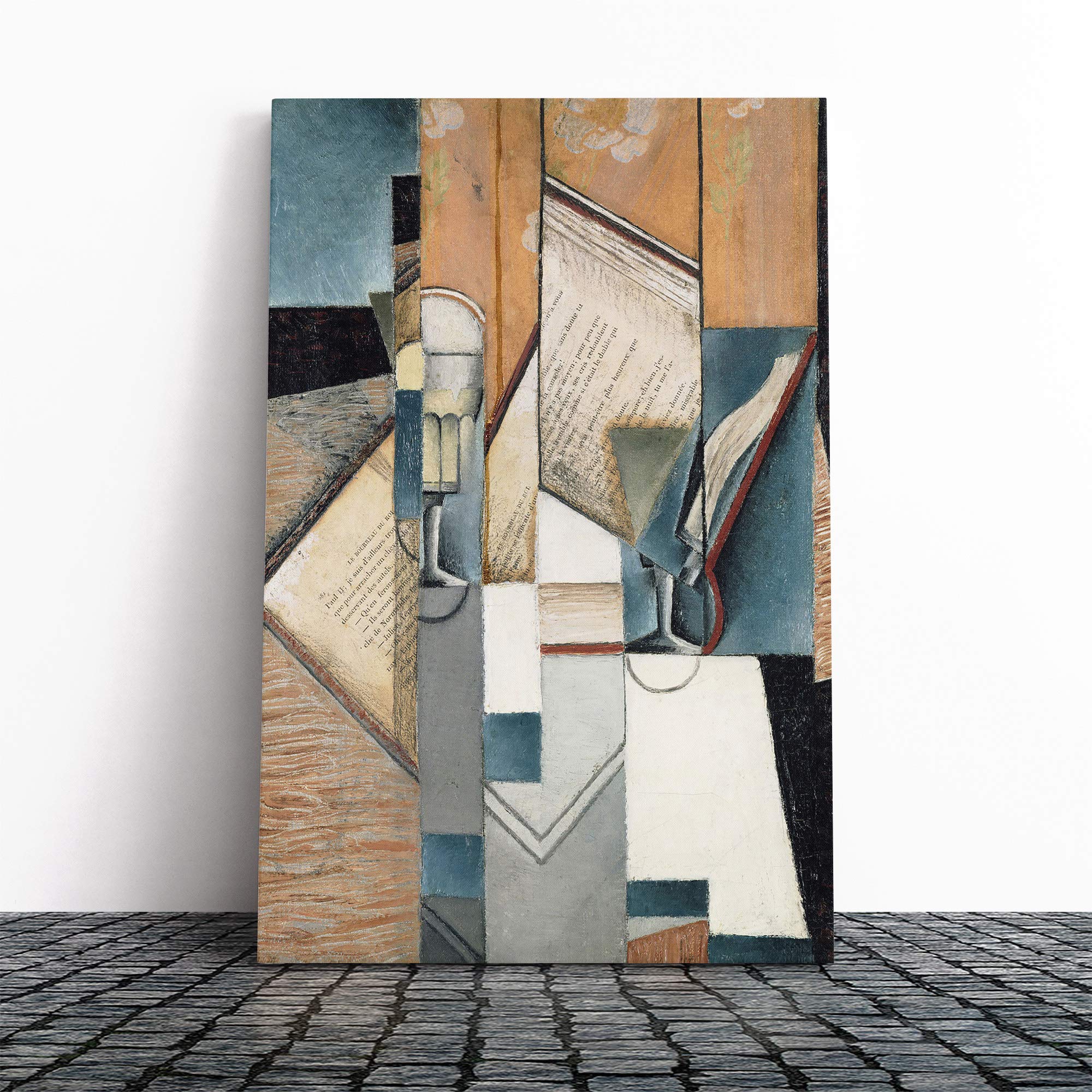 Roger de la Fresnaye Still Life Vol.4 Canvas Print | Gallery Wrapped 30mm Frame Wall Art | 20x14 inches | Ready to Hang | Modern Still Life Picture | Living Room Bedroom Lounge Office