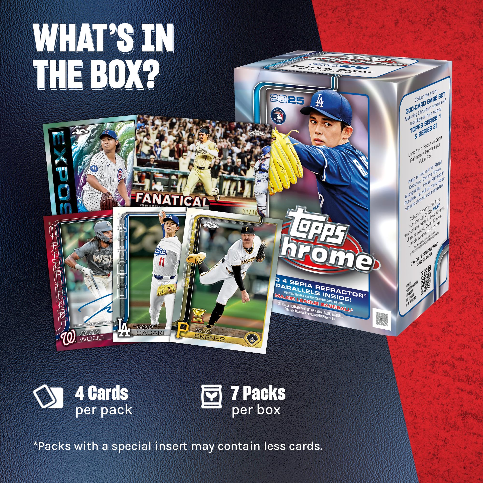 Topps 2025 Chrome Baseball - Factory Sealed - Value Box