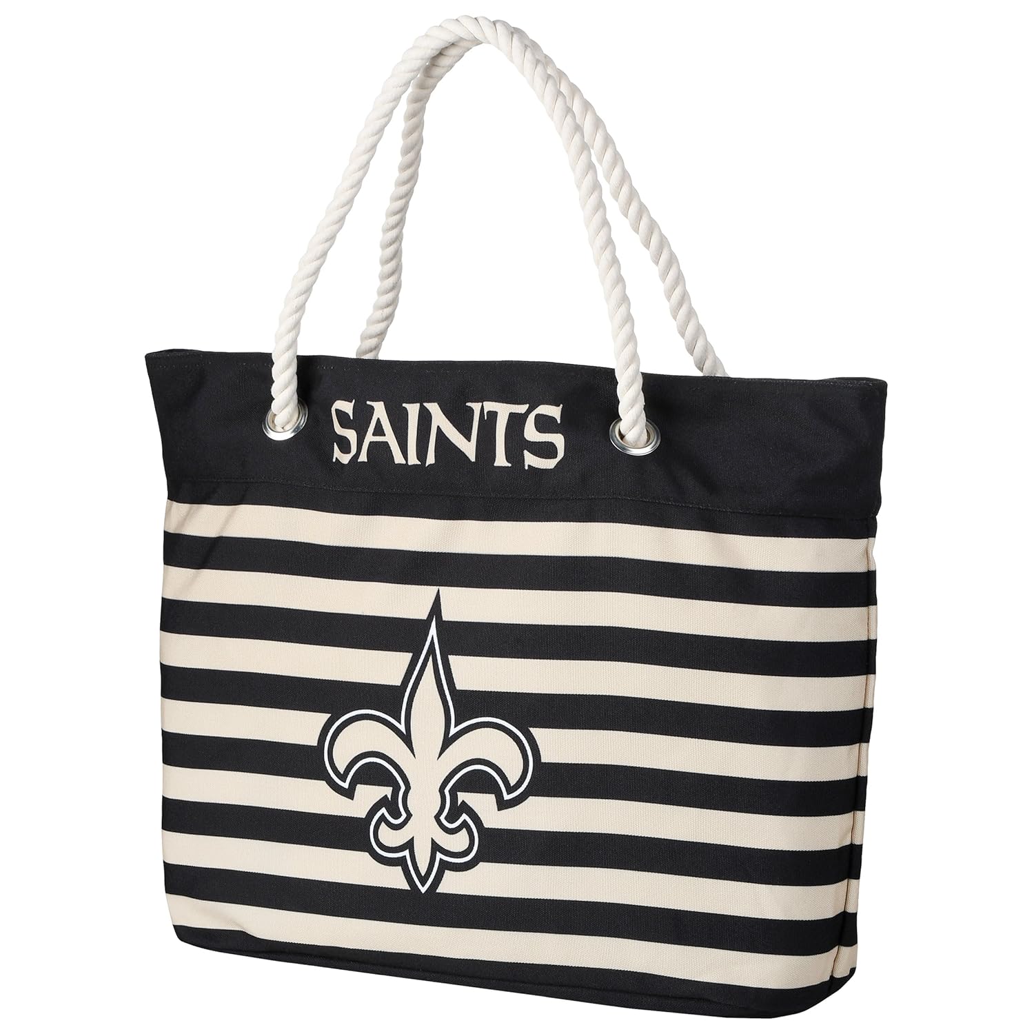FOCO NFL Unisex Nautical Stripe Tote Bag