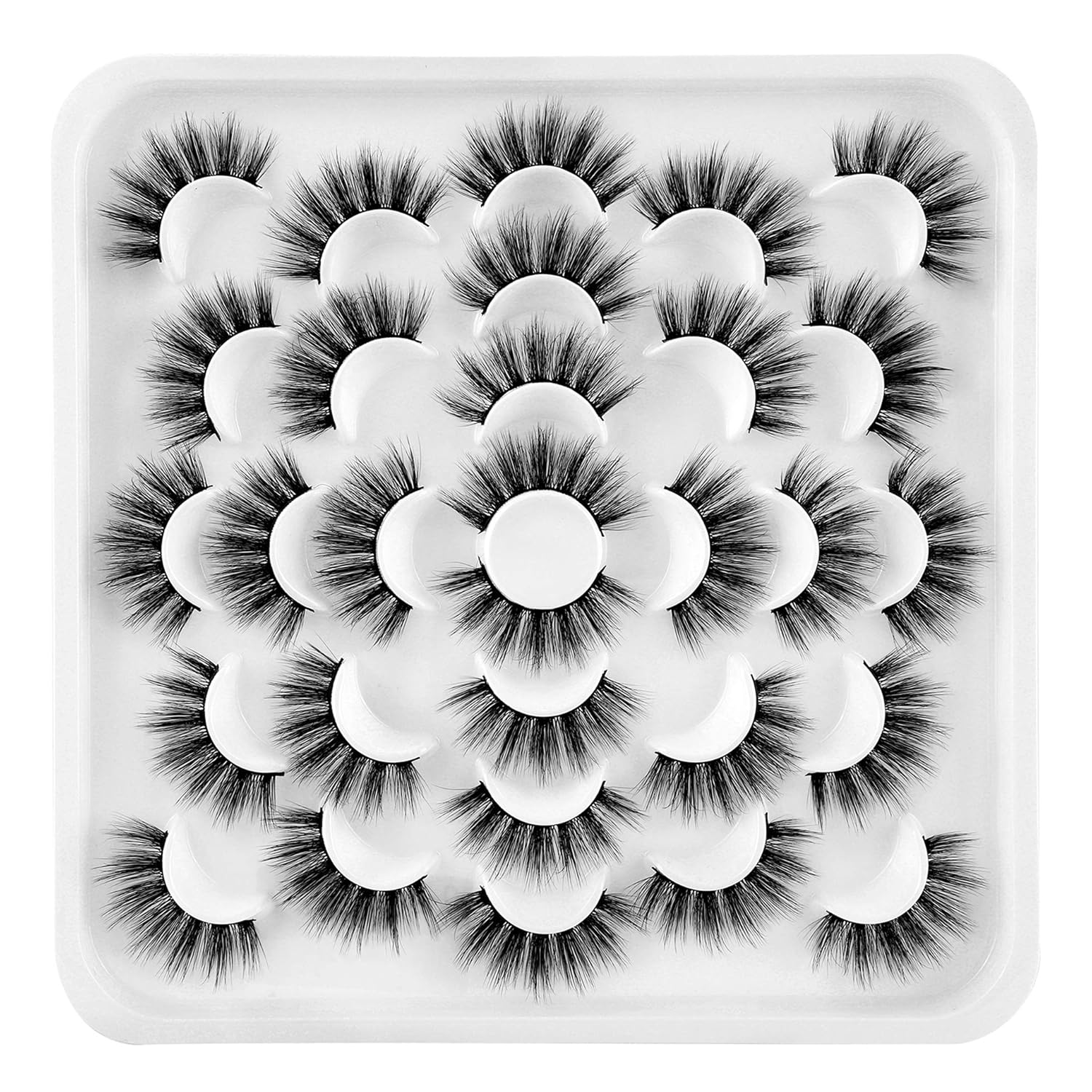 Newcally Lashes False Eyelashes Dramatic 20MM Fake Eyelashes Long Faux Mink Lashes