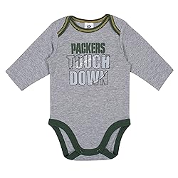Gerber Unisex Baby NFL 2 Pack Long Sleeve Onesie