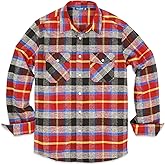 Isle Bay Linens Men's Flannel Shirt Long Sleeve