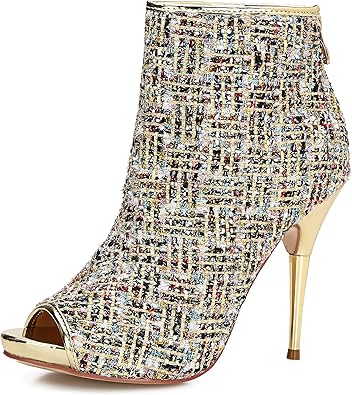 peep toe booties 2 inch heel