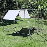 Large Metal Chicken Coop Run with Climbing