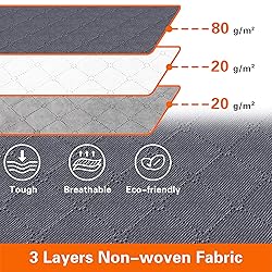 Vieshful 3 Pack Underbed Storage Bags 75L Foldable