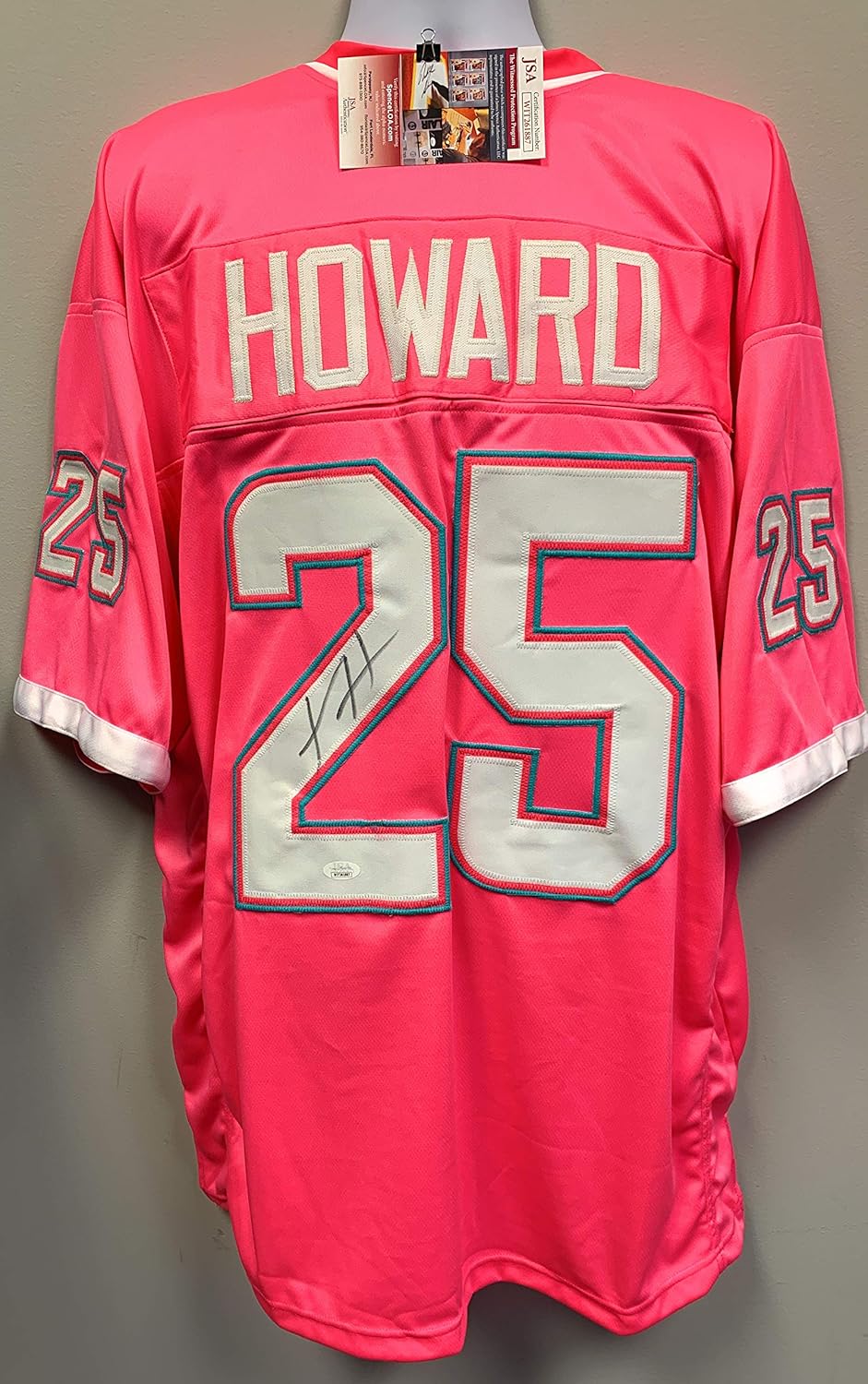 Xavien Howard Signed Autograph Custom Jersey Pink JSA Witnessed