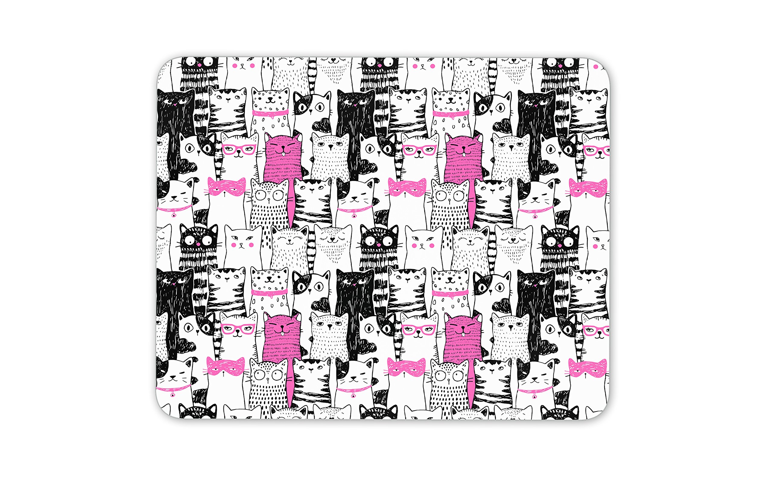 Destination Vinyl Ltd Cute Cats Mouse Mat Pad - Funny Cat Kitten Mum Auntie Aunty Fun Computer #13046