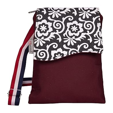 Elitto Small Sling Bag for Mobile and wallet - with 3 zipper pocket - EL01-01