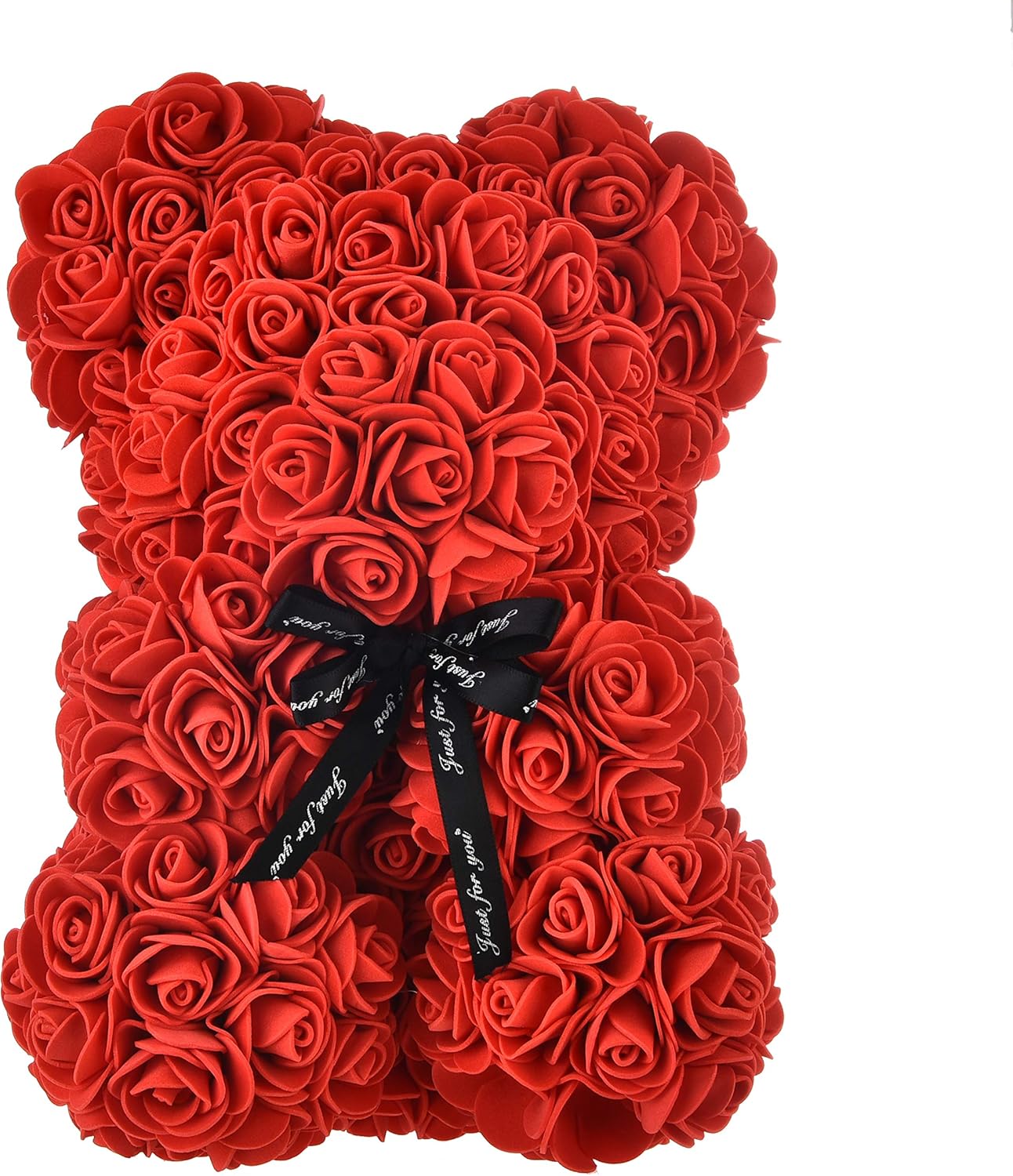 AZXU Pink Bear - Pink Teddy Bear on Each Bear - Perfect for Birthday or Mother - 10" Clear Gift Box Included - Image 4