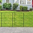 INJOPEXI Decorative Garden Fence 12 Panels 26ft (L)×36in (H) Garden Fences with 11 Panels + 1 Gate, No Dig Animal Barrier Rabbit Fencing Rustproof Metal Wire Temporary Dog Fence for Patio Outdoor Yard