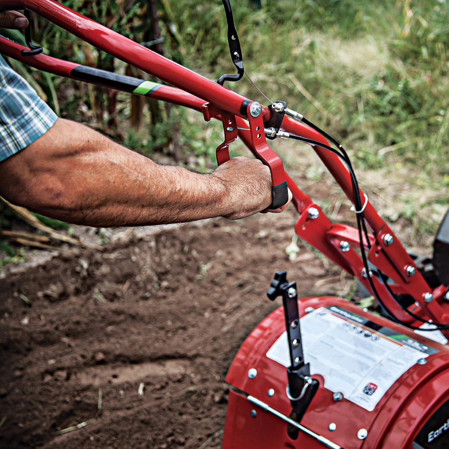 EARTHQUAKE 33970 Victory Rear Tine Tiller, Red : Garden & Outdoor