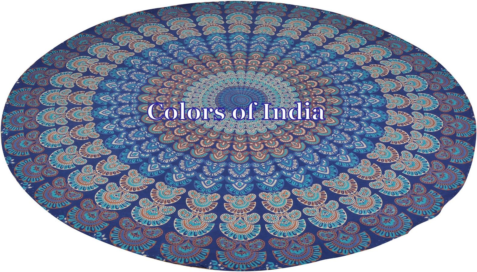 Colors Of India Ethnic Indian Hand craft Wall decor mandala design tapestry New last collection Indian Mandala Round Round Beach Throw Tapestry Hippy Boho Gypsy Cotton Tablecloth Beach Towel