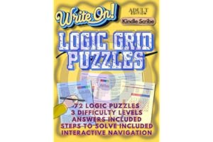 Write On! Logic Grid Puzzles (Kindle Scribe Only) (Write On! Kindle Scribe Activity Books)