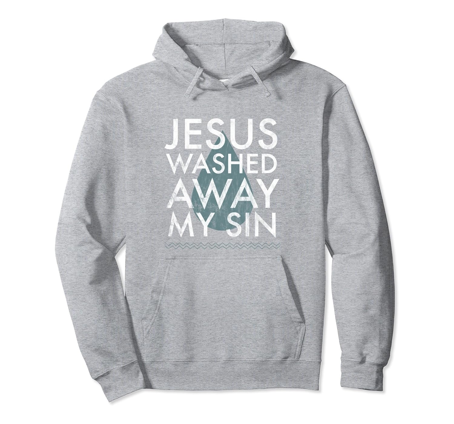 Baptism Hoodie Adults Teens Jesus Washed Sin Water Graphic-anz