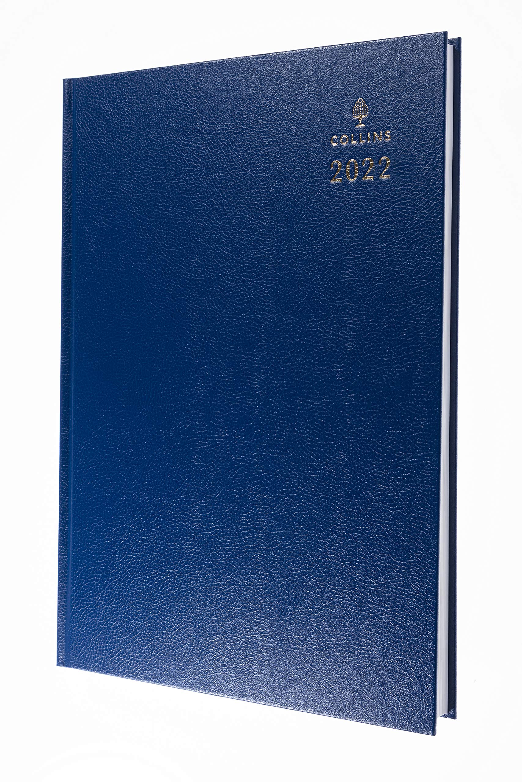 Collins Desk A4 Day to a Page 2022 Diary - Blue