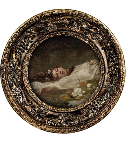 Amazon.com - Small Vintage 3x3 Round Picture Frame, Mini Antique