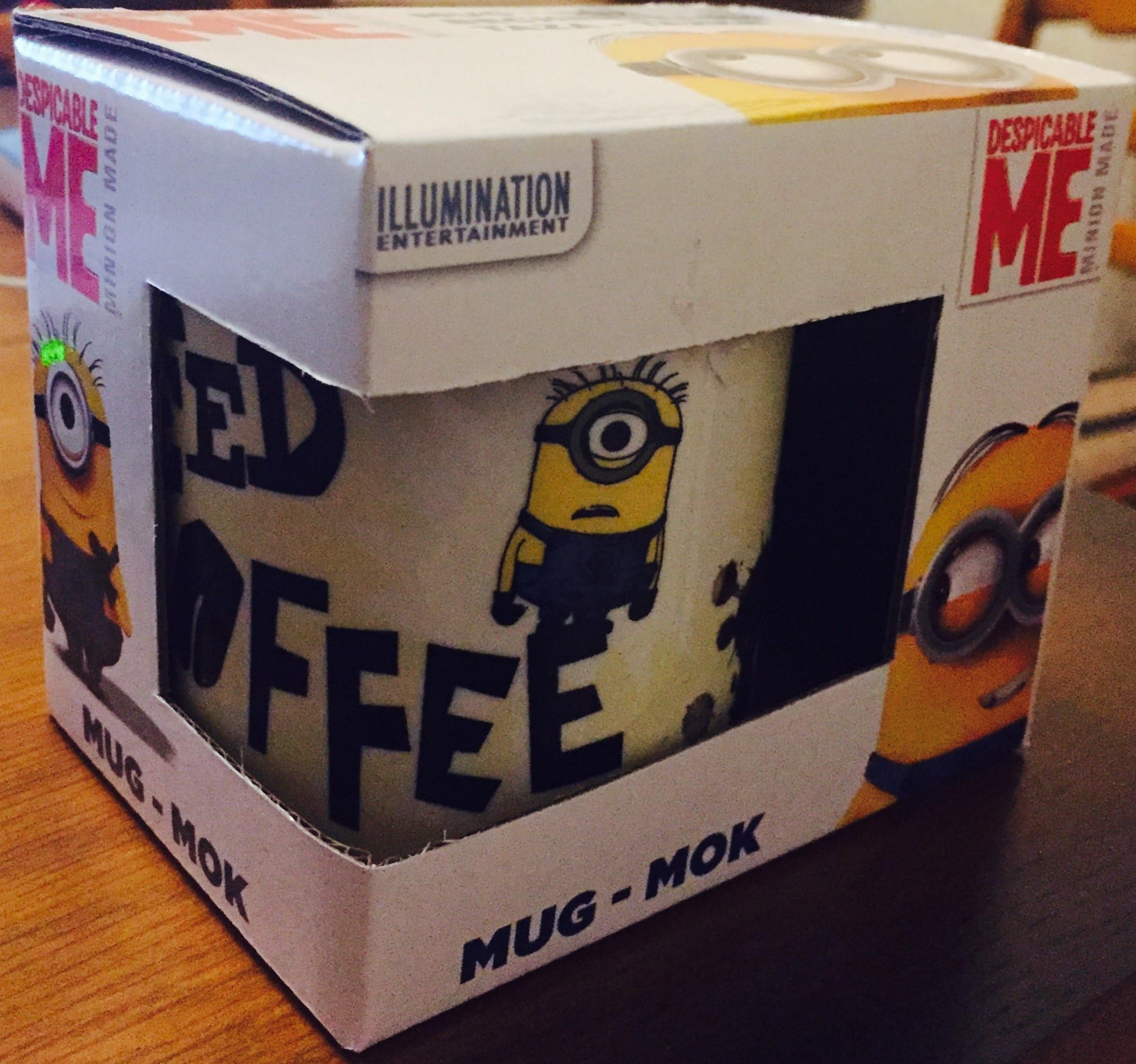 Despicable Me 8 oz I Need Coffee Gift Boxed Porcelain Minion Mug