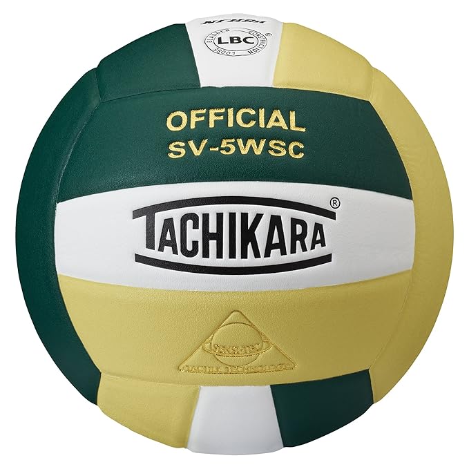 Tachikara SensiTec Composite High Performance Volleyball, Dark Green