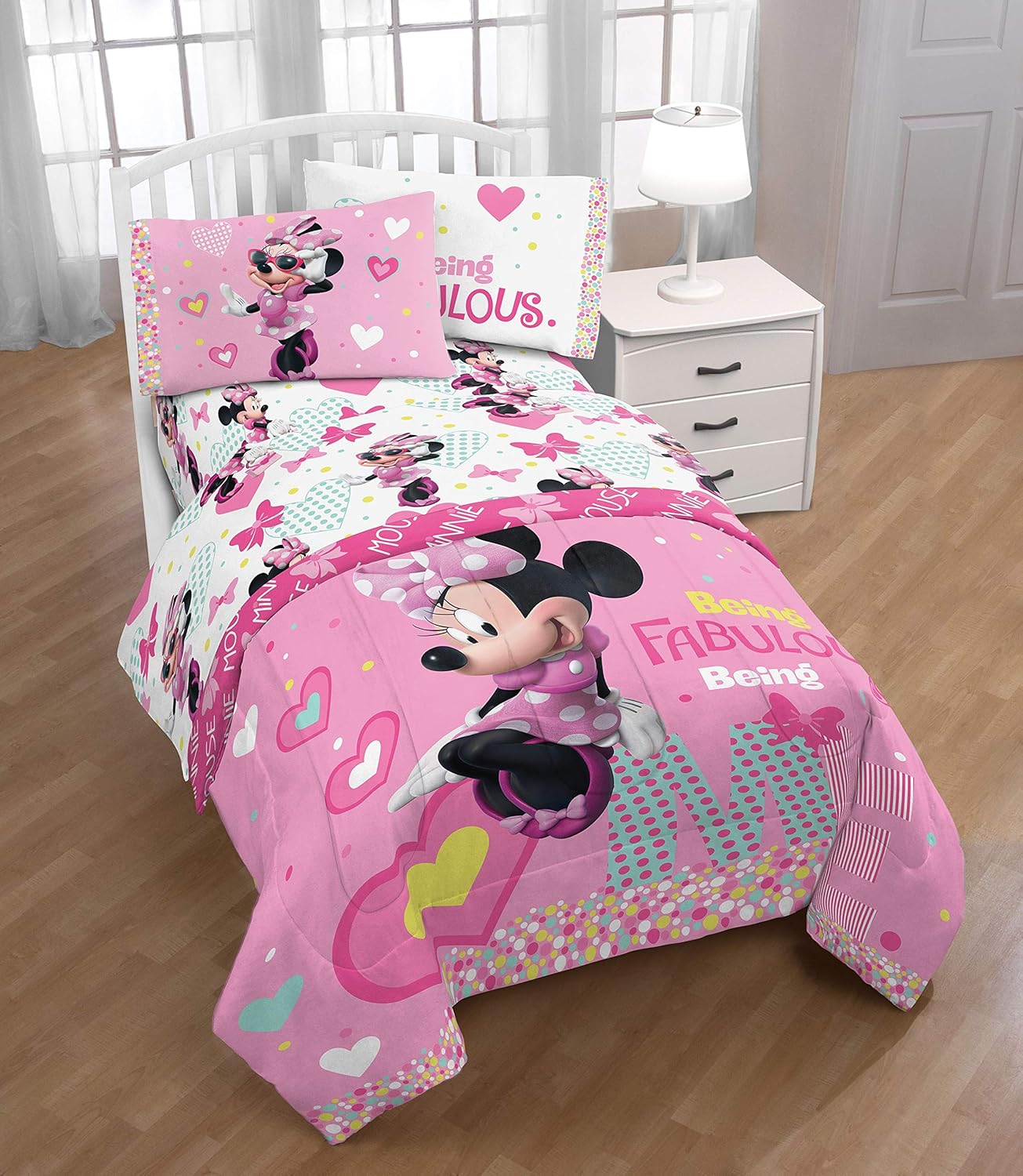disney minnie mouse wood twin bed