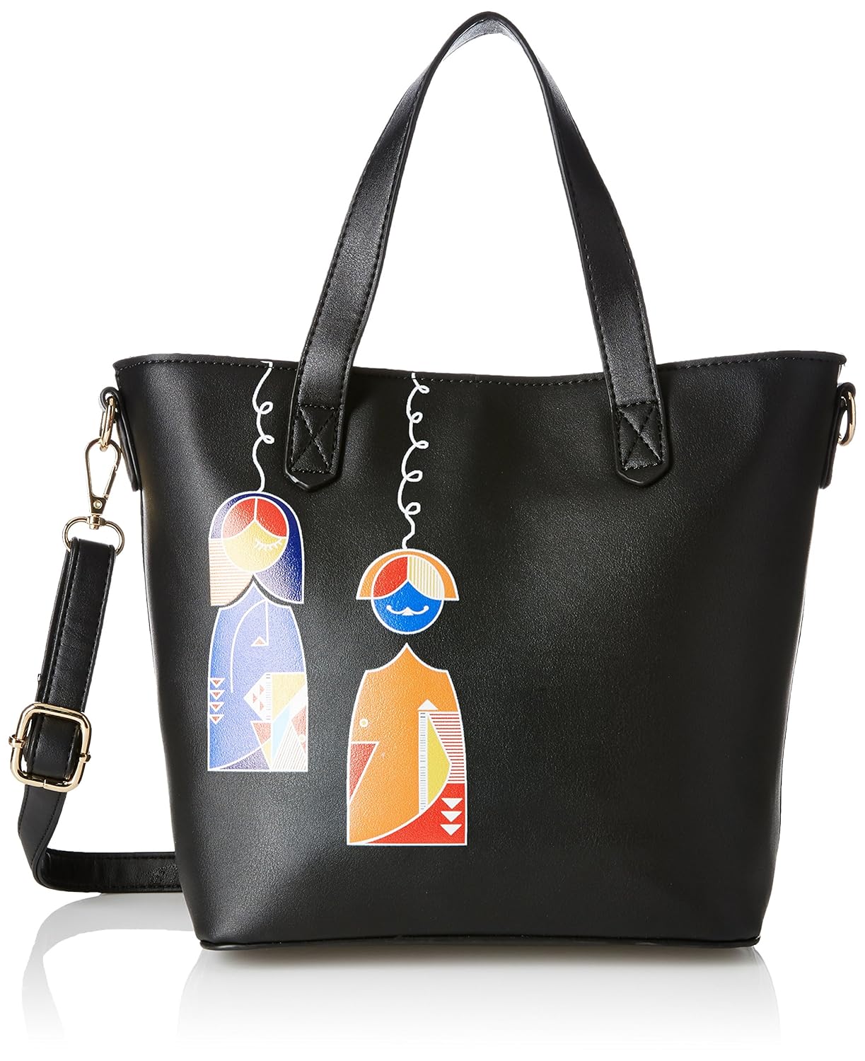 global desi fashion women's satchel (black) ()