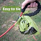 YORJA Tie Handles Dog Poo Bags 440 Thick Leak-Proof 18x38cm Biodegradable view 2