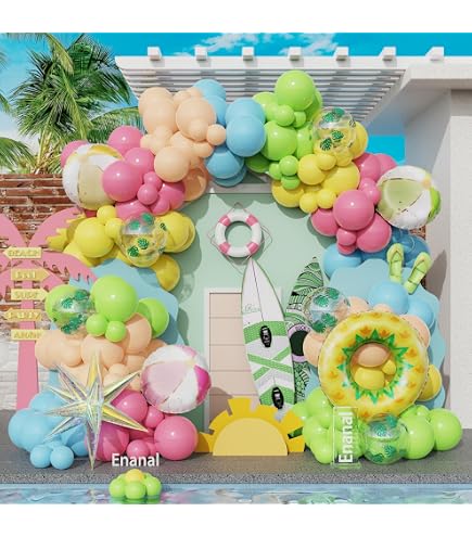 Ballons De Plage Arc-en-Ciel - Lot De 12 - Diamètre 40.6cm - Gonflables Pour Piscine, Jeux