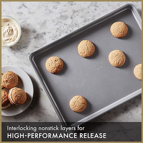 Calphalon Baking Sheets, Nonstick Baking Pans Set for Cookies and