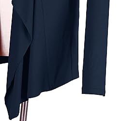 Urban CoCo Women's Drape Front Open Cardigan Long