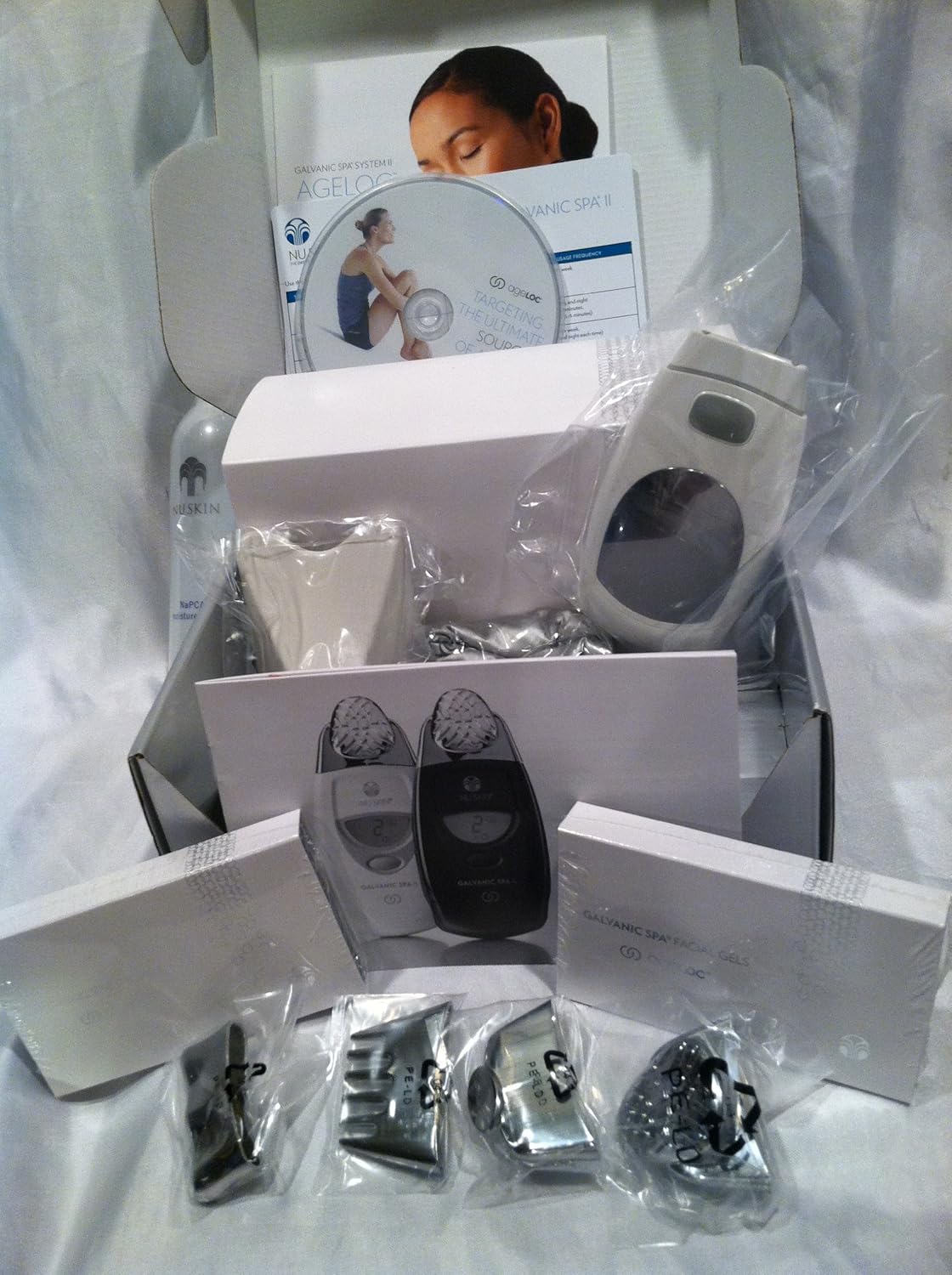 NU SKIN GALVANIC SPA ageLOC Spa Package with Gels System : Facial Treatment Products : Beauty