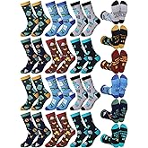 Breathffy 12 Pairs Funny Accountant Gifts Sock Bulk Christmas Accounting Gifts for Men Women Novelty Breathable Cotton Accountant Crew Sock for Accounting Cpa Nerd Boss Coworkers Birthday Graduation