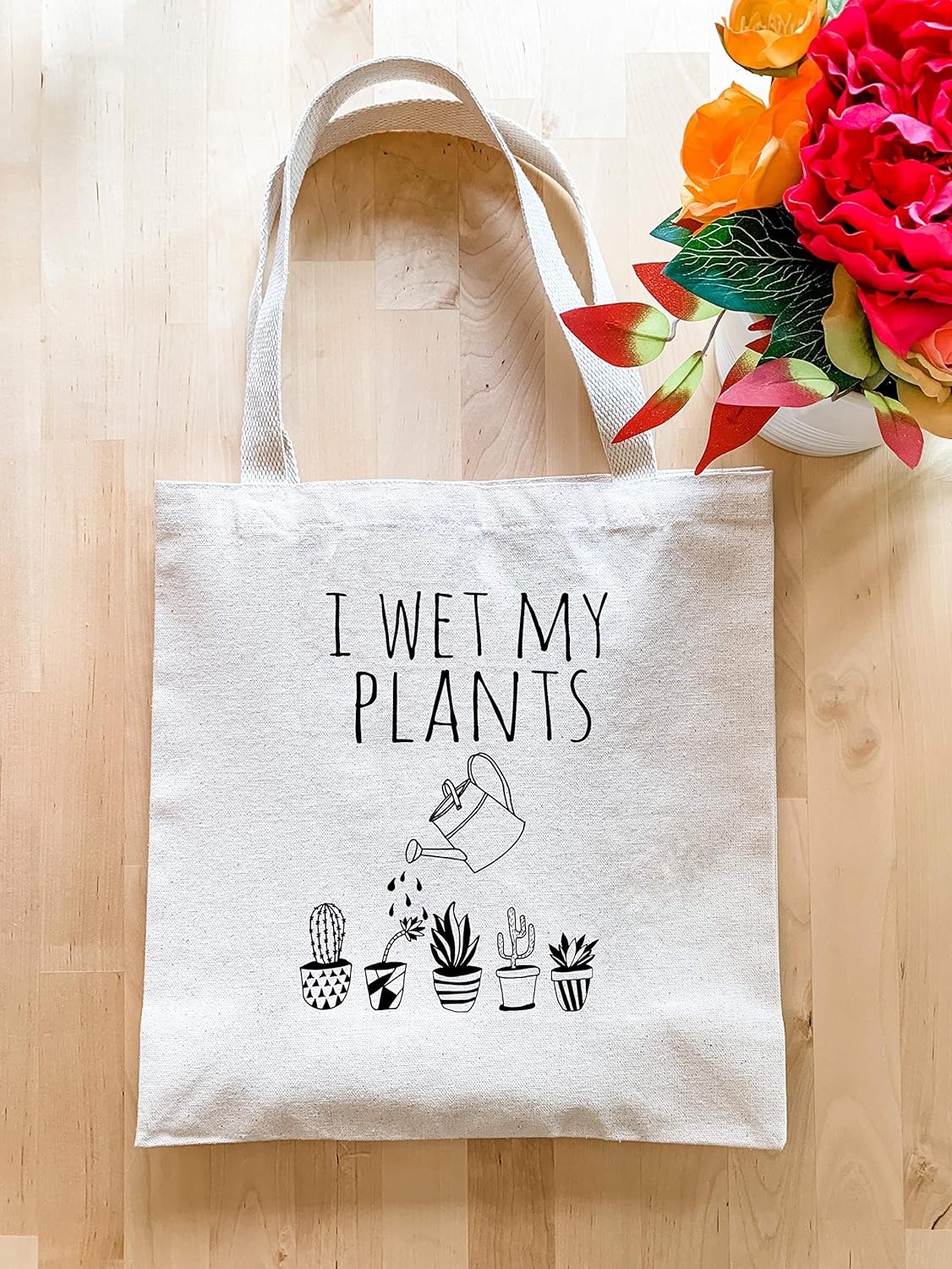 printed canvas tote bag