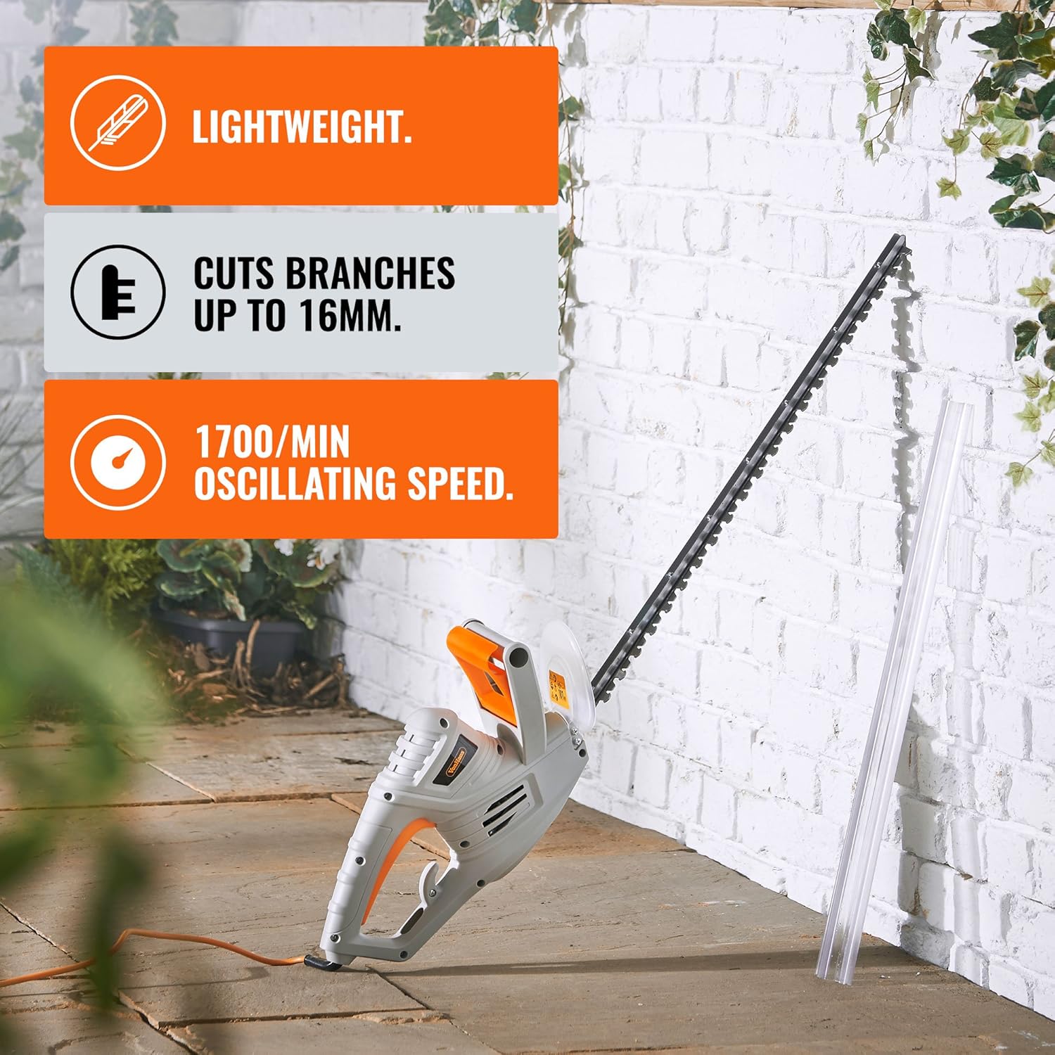 vonhaus 550w electric hedge trimmer