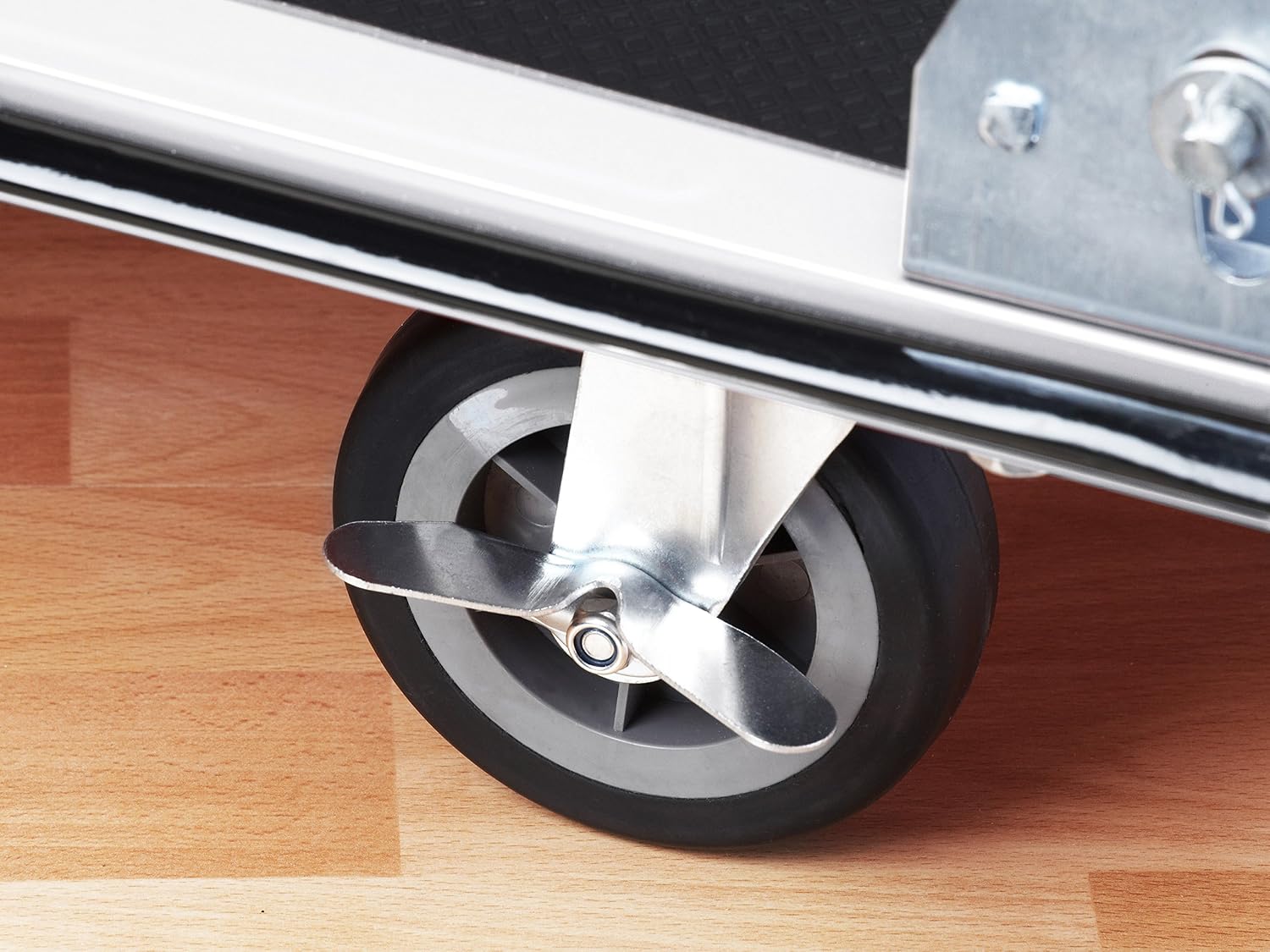 Platform truck "cut-off" 300 kg, foldable, Silver - Image 4