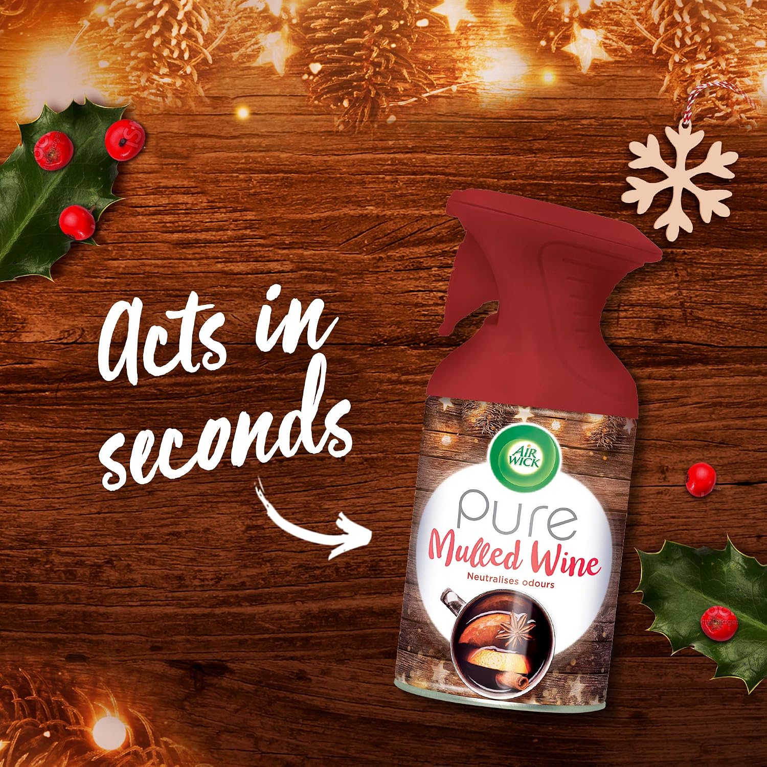 Airwick Room Spray Air Freshener Mulled Wine Scent, 250ml - Image 5