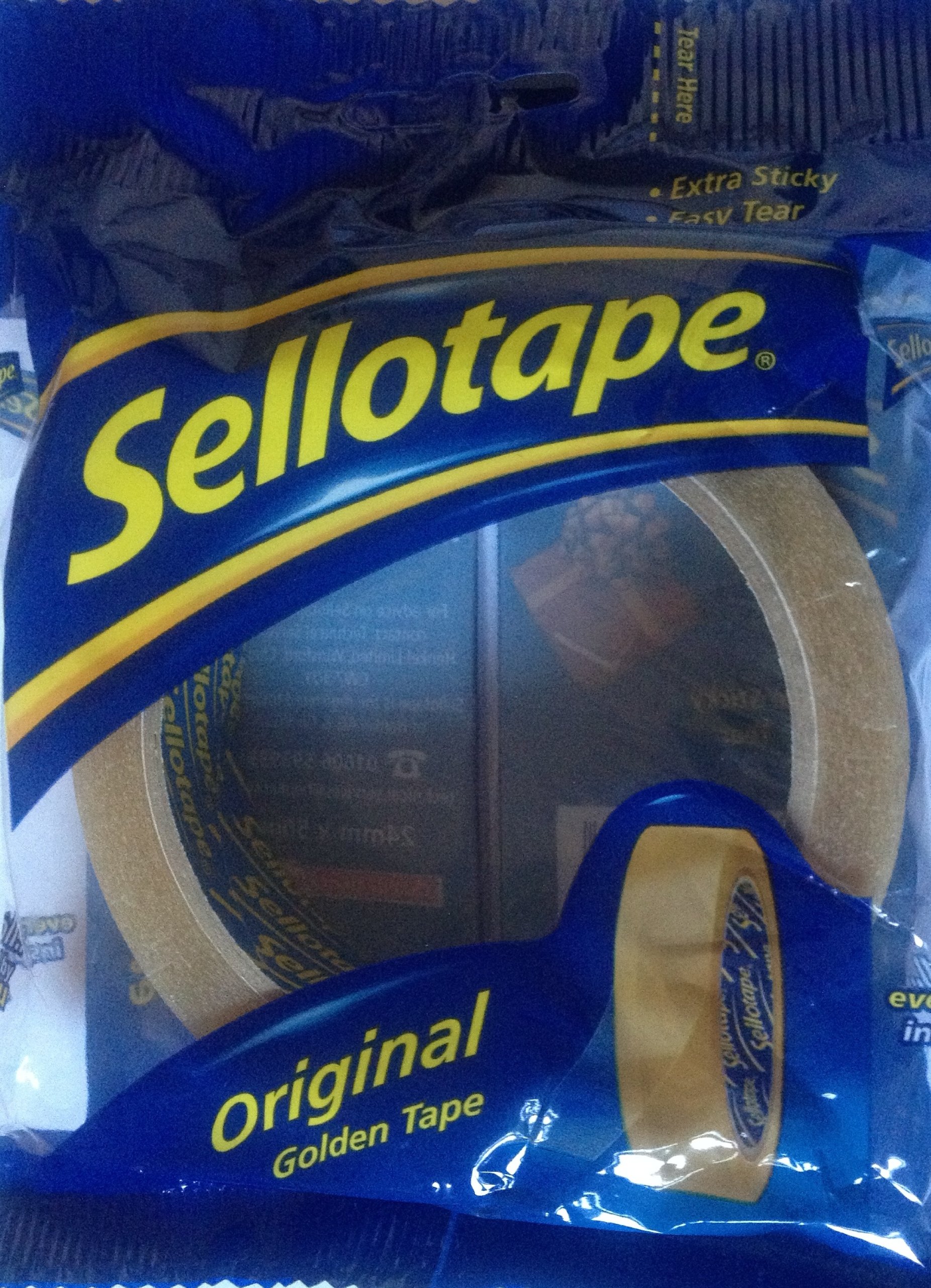 Sellotape Extra Sticky Original Golden Tape 24mm x 50m