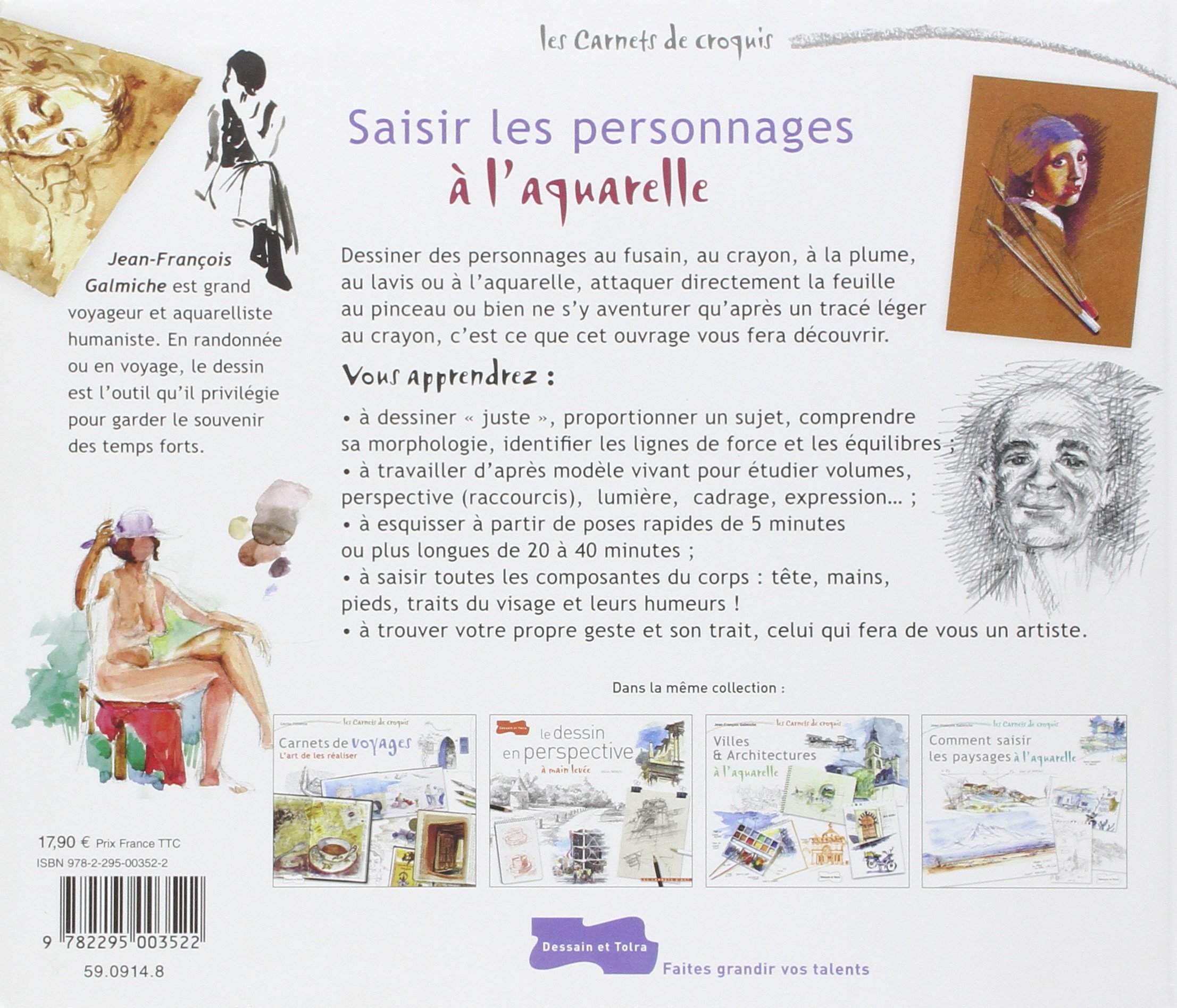 Amazonfr Saisir Les Personnages à Laquarelle Jean - 