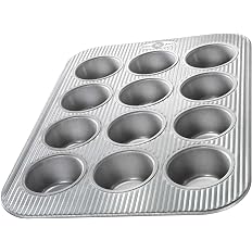 Image of USA Pan Bakeware Muffin Pan, 12-Well, Aluminized Steel