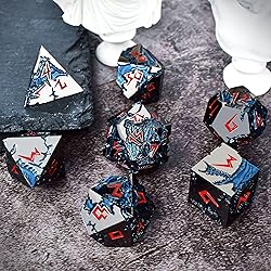 Rule Dice D&D Dice 7 Die Metal DND Dice