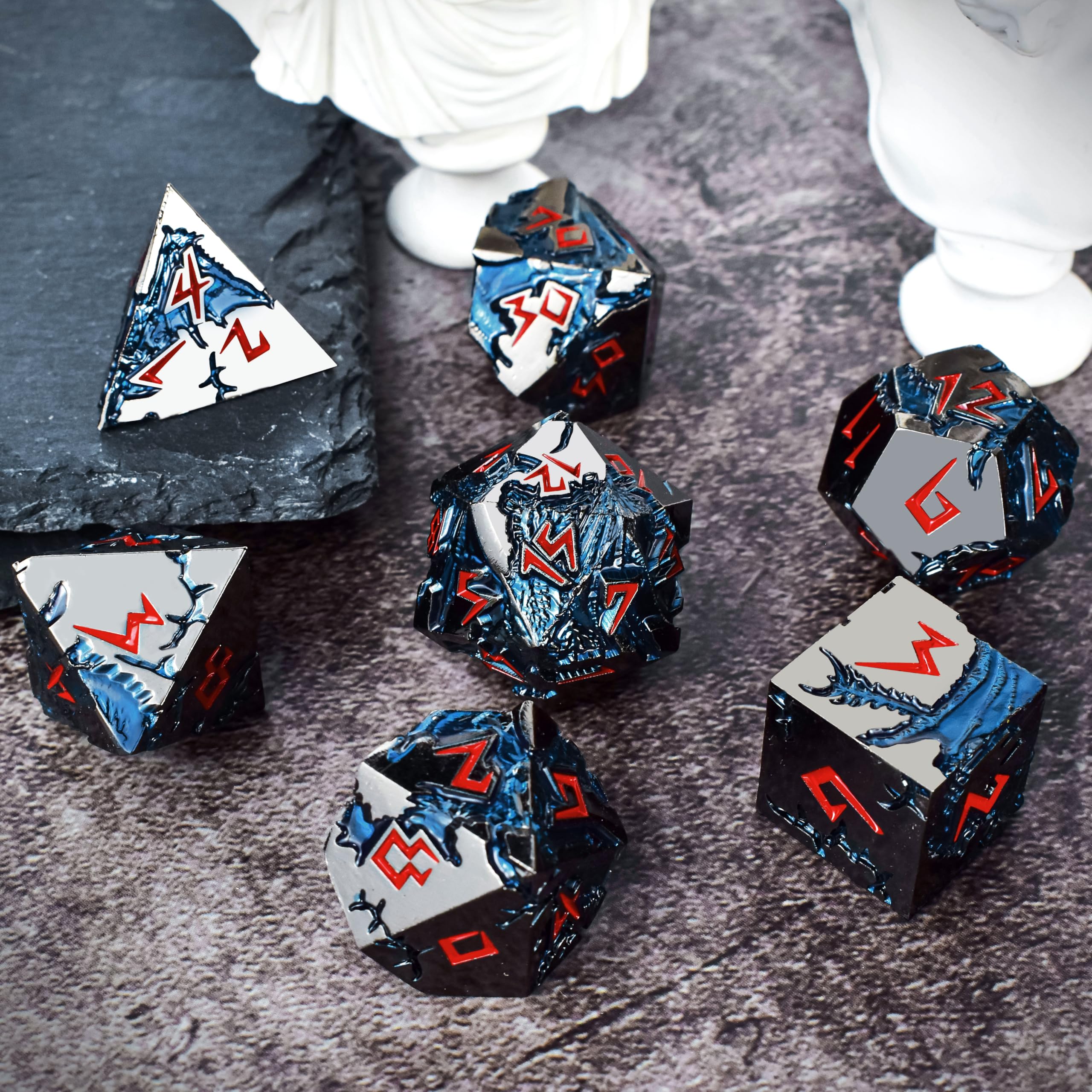 Rule Dice D&D Dice 7 Die Metal DND Dice